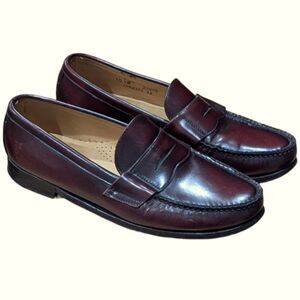 Frye | Shoes | Frye Mens 12 M Burgundy Leather Penny Loafers  display picture 2